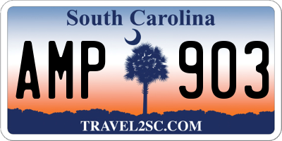 SC license plate AMP903