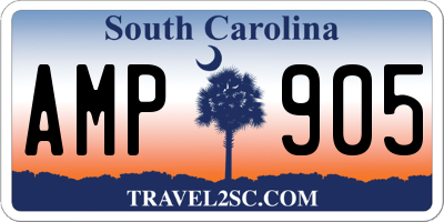 SC license plate AMP905