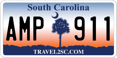SC license plate AMP911