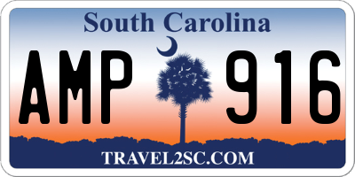 SC license plate AMP916