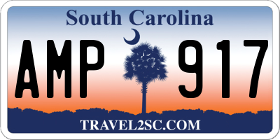 SC license plate AMP917