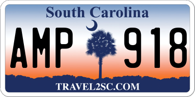 SC license plate AMP918