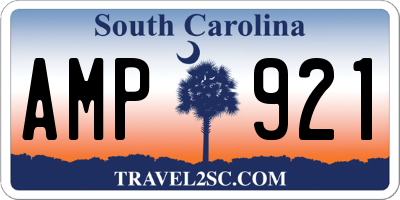 SC license plate AMP921