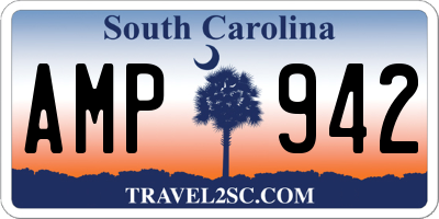 SC license plate AMP942