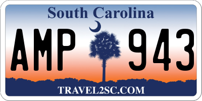 SC license plate AMP943