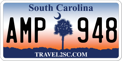 SC license plate AMP948