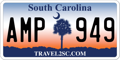 SC license plate AMP949