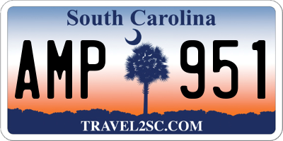 SC license plate AMP951