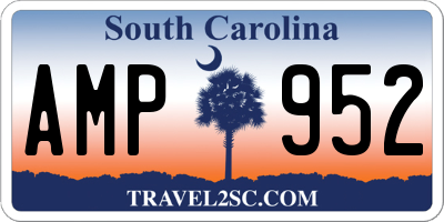 SC license plate AMP952
