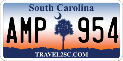 SC license plate AMP954