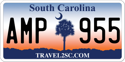 SC license plate AMP955