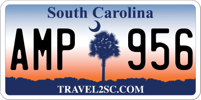 SC license plate AMP956