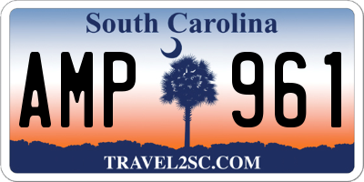SC license plate AMP961