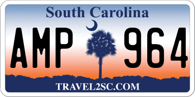 SC license plate AMP964