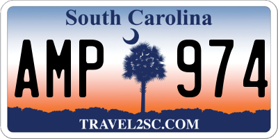 SC license plate AMP974
