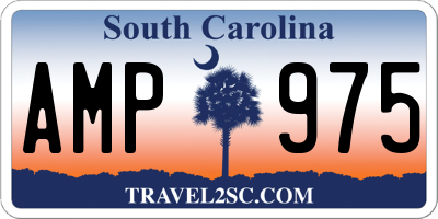 SC license plate AMP975