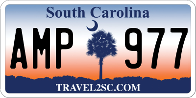 SC license plate AMP977