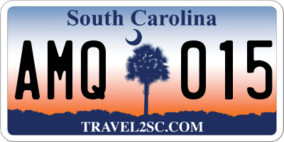 SC license plate AMQ015