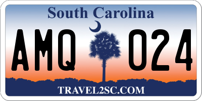 SC license plate AMQ024