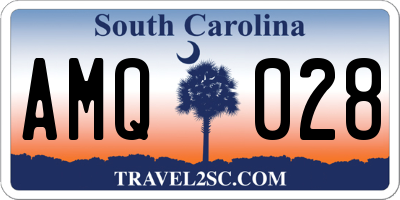 SC license plate AMQ028