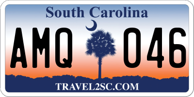 SC license plate AMQ046