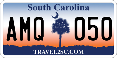 SC license plate AMQ050