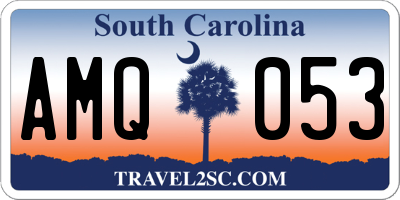 SC license plate AMQ053