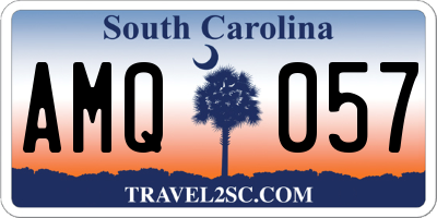 SC license plate AMQ057