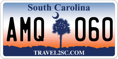 SC license plate AMQ060