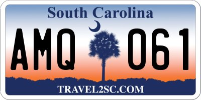 SC license plate AMQ061