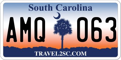 SC license plate AMQ063