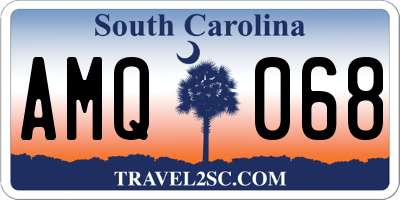 SC license plate AMQ068