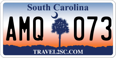 SC license plate AMQ073