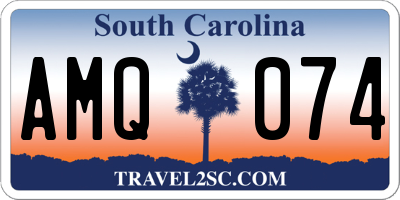 SC license plate AMQ074