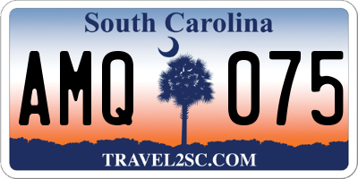 SC license plate AMQ075