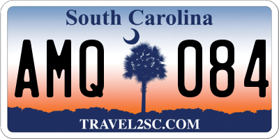 SC license plate AMQ084