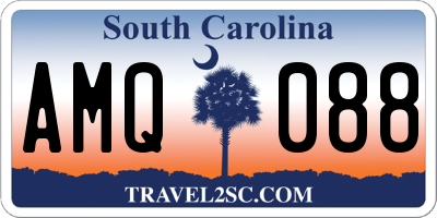 SC license plate AMQ088