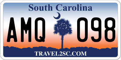 SC license plate AMQ098