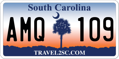 SC license plate AMQ109