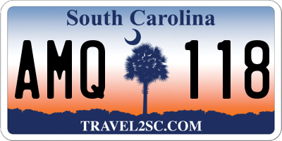 SC license plate AMQ118