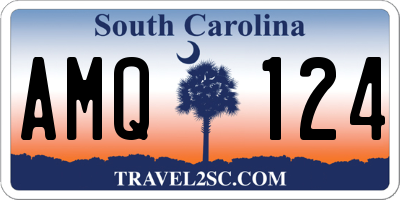 SC license plate AMQ124