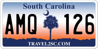 SC license plate AMQ126
