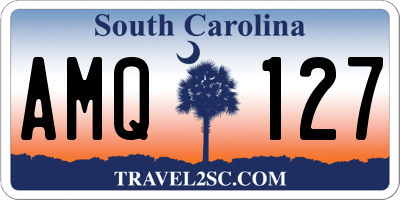 SC license plate AMQ127