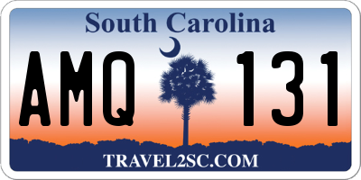 SC license plate AMQ131