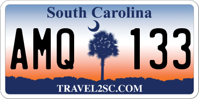 SC license plate AMQ133