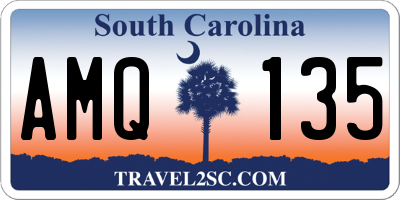SC license plate AMQ135