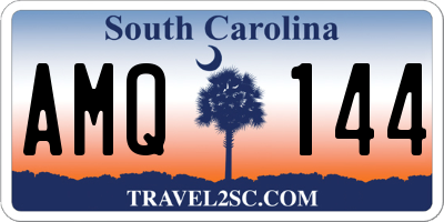 SC license plate AMQ144