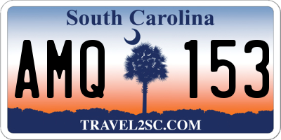 SC license plate AMQ153