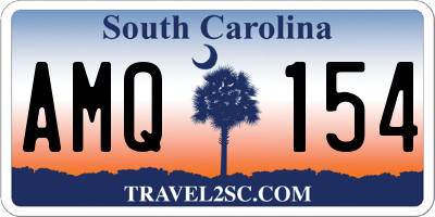 SC license plate AMQ154
