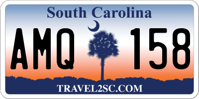 SC license plate AMQ158